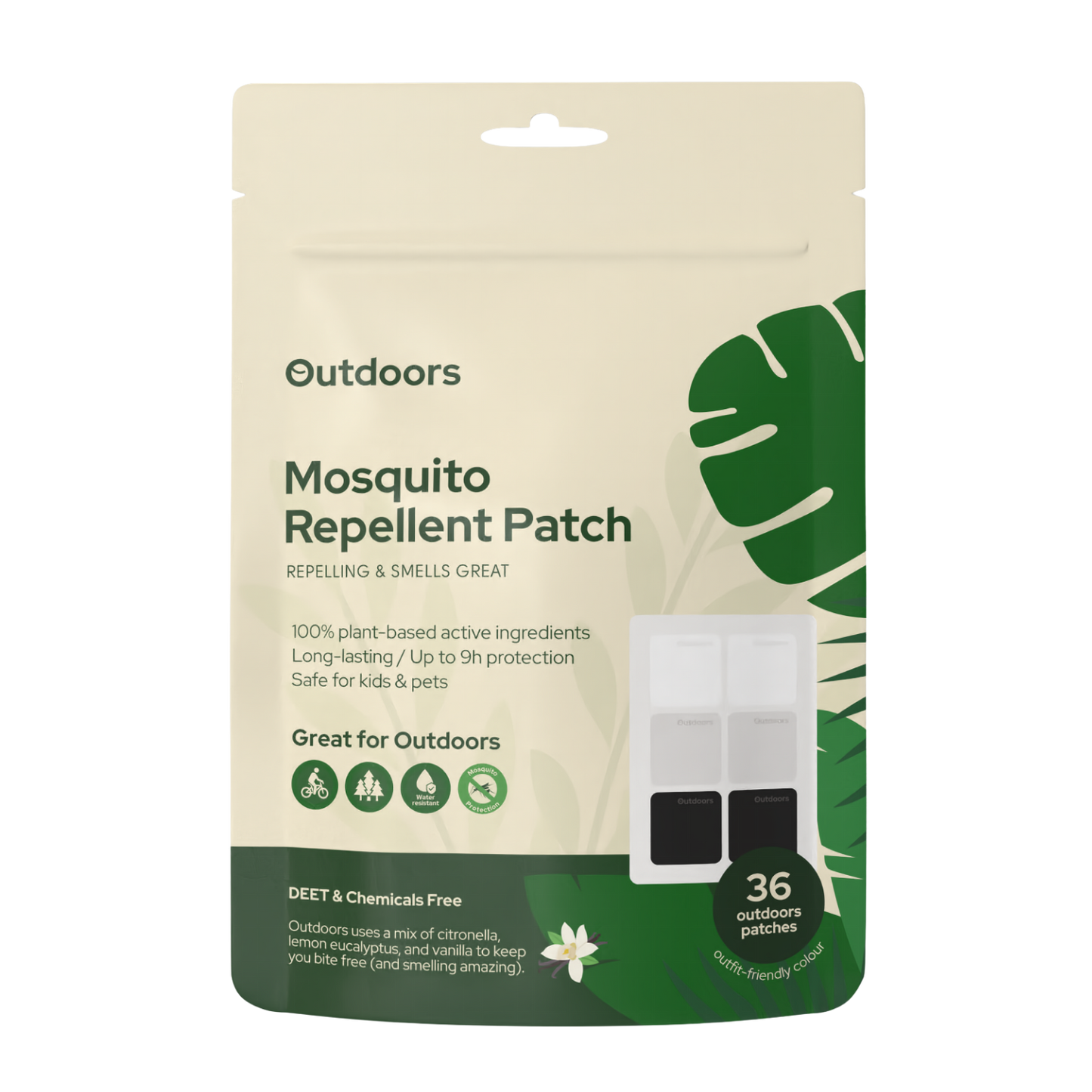 Outdoors Mosquito Repellent Patch Singapore — DEET-Free